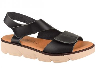 Πέδιλα γυναικεία | Δερμάτινα | Υφαντίδης | 123789 | Μαύρο - Υφαντίδης - 